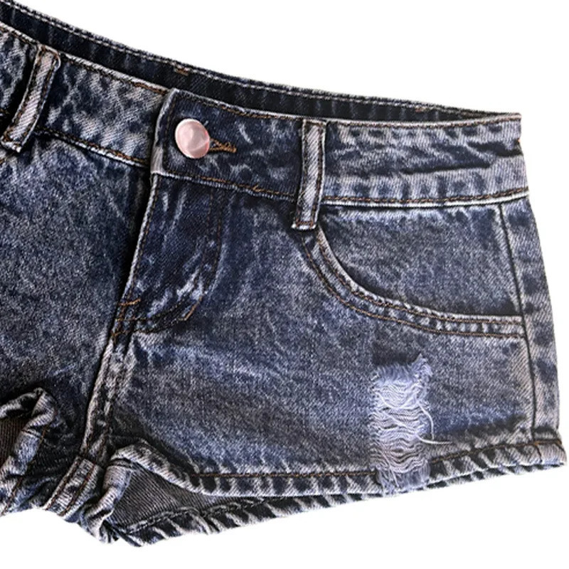 Womens Low Waist Sexy Denim Jeans Shorts Nightclubs Bars and Beach 250408