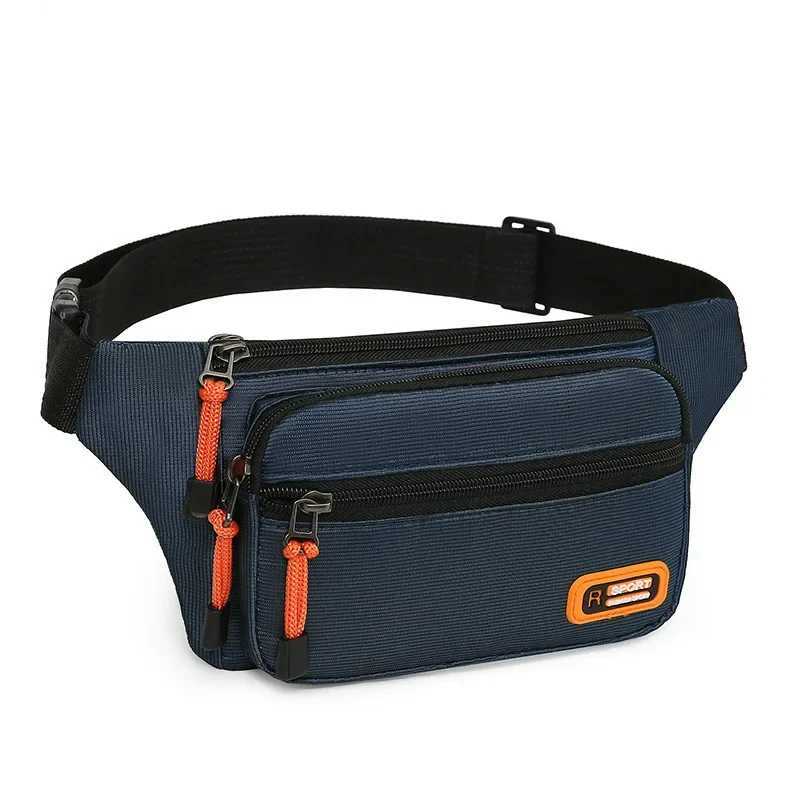 Waterproof mens fanny pack fashionable running chest bag unisex suspender cross body bag casual hip belt bag mens waist bag Z250407