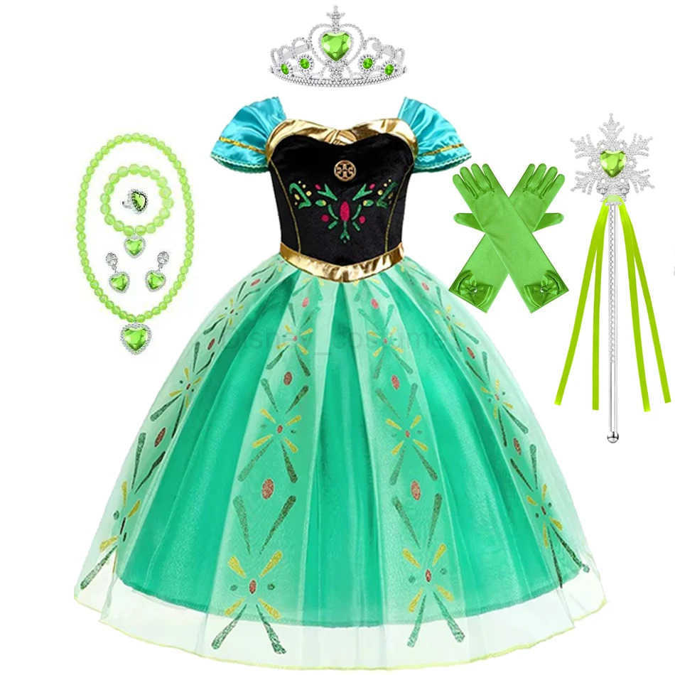 Disney Elsa dresses up for a girls birthday childrens Halloween carnival Easter party dress up for a girls Anna costume X250408