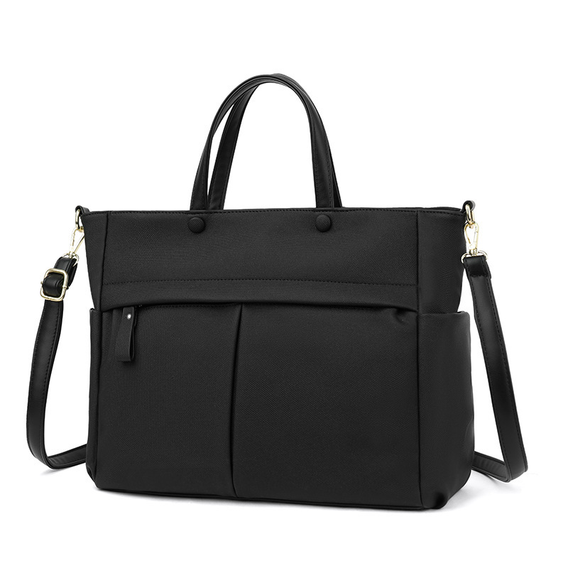 2025 New Large Capacity Tote Bag Women's Fashion Waterproof Briefcase Commuter Crossbody Single Shoulder Pen 15-inch Laptop Bag