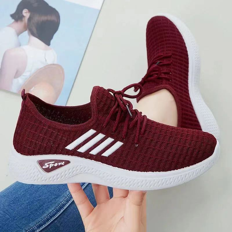 Free shipping summer mesh low top running women casual sports outdoor shoes