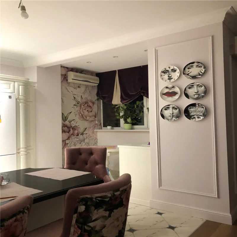 Fashionable ladies faces Milan style art ceramic wall panels living rooms bars banquets hotels studio decorations wedding gifts X250408