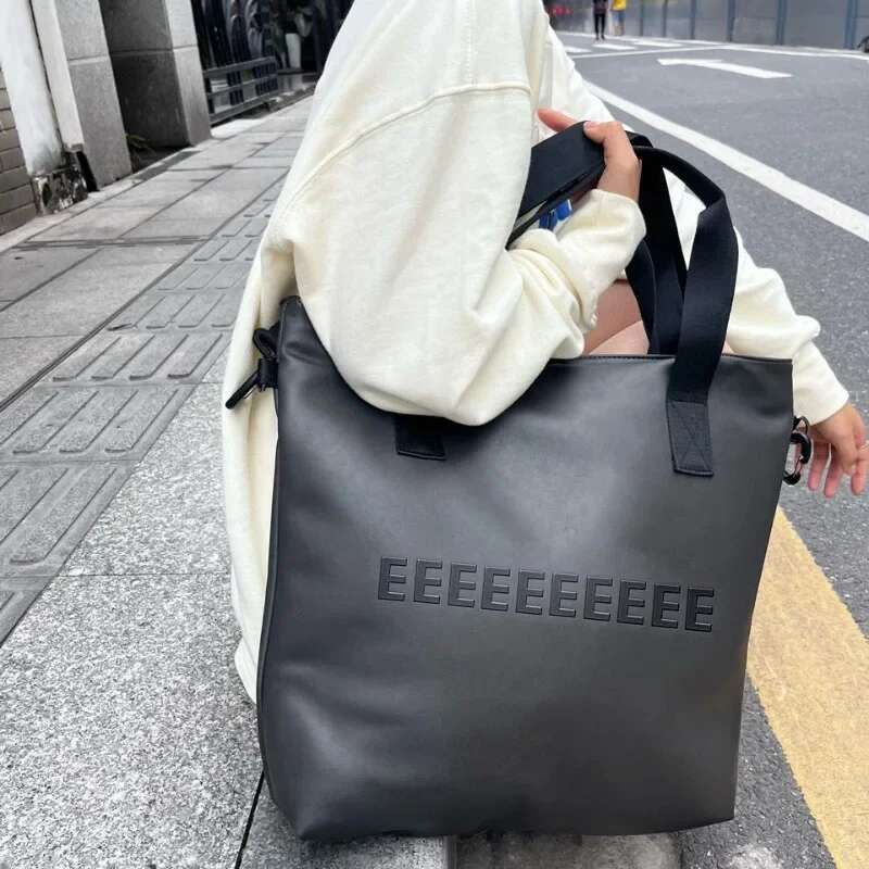 Trend Icon Men's Handbag Design 3D Letter Large Capacity Shoulder Classic Sports Tote Bag Travel Waterproof Backpack