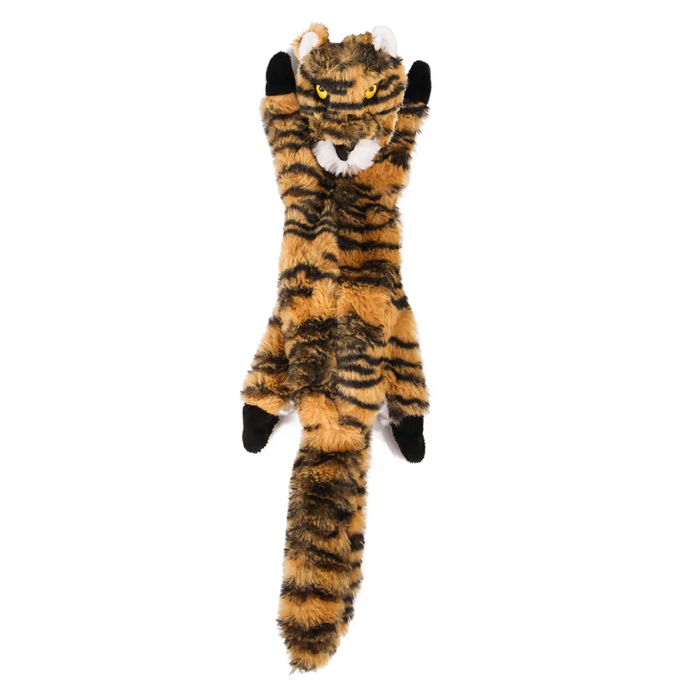 5Pcs/Bags Long Taildog Toys for Small Dogs Cow Fox Tiger Plush Squeaky Dog Toy Puppy Chew Toy Pet Products for Dogs