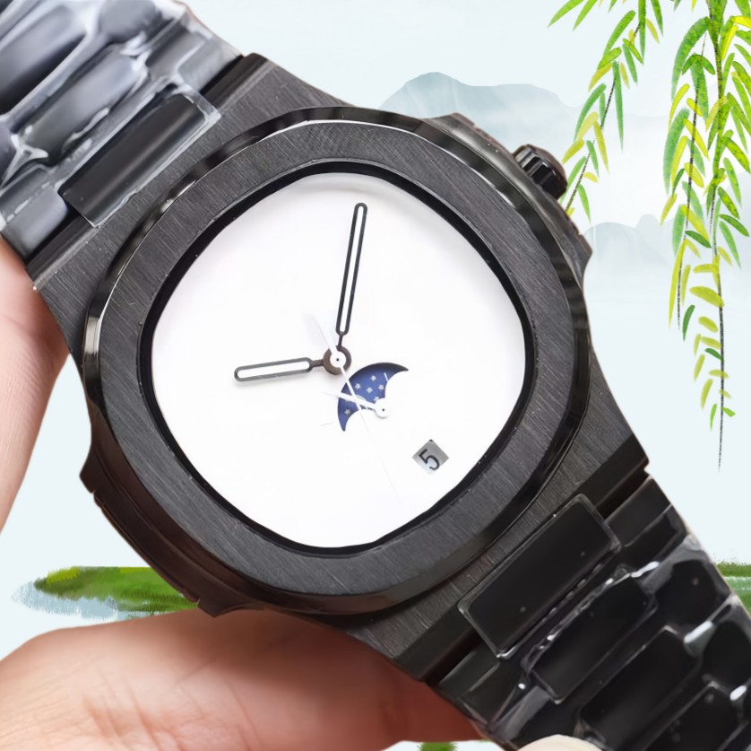 Luxury men's fully automatic mechanical Christmas sports orange red black watch 40mm luxury men's designer high-quality 904L strap all stainless steel swimming watch