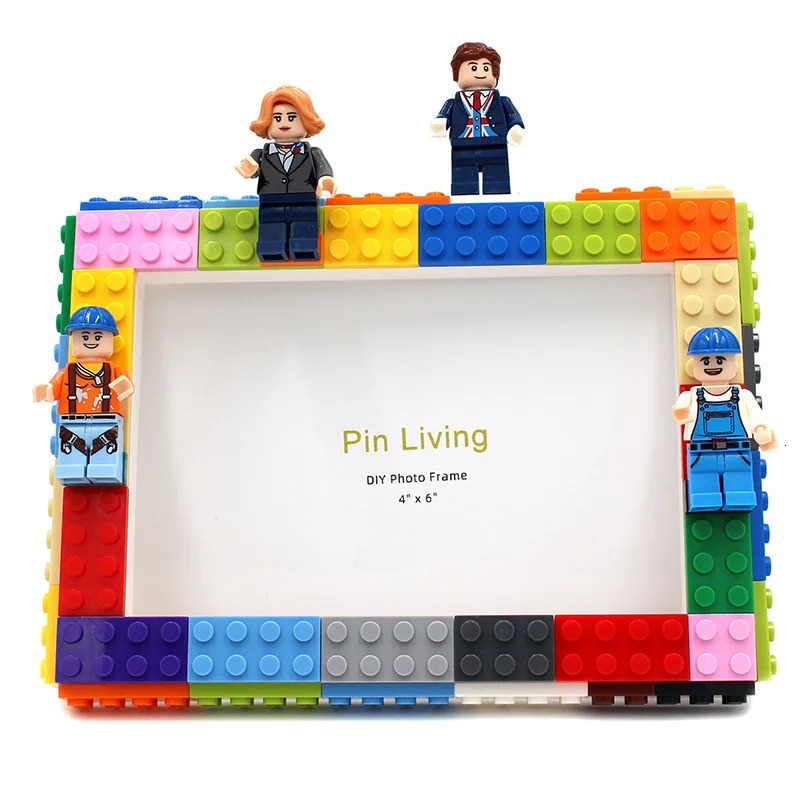 DIY Clourlful Building Block Picture Frames Po Frame Building Block Sets Creative Bricks Picture Frames Educational Gifts 250408