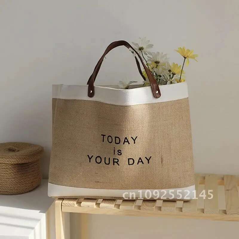 En Women Tote High Quality Large Capacity Female Lady Beach Eco Daily Handbag Casual Bag Reusable Shopping