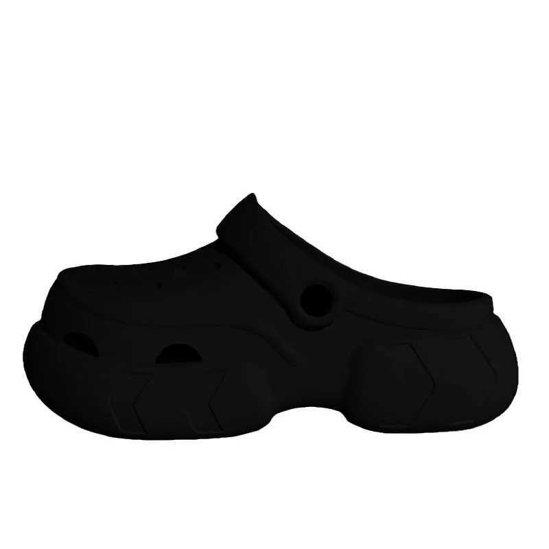 Thick soled 7.0cm EVA sandals womens hole sandals womens 2023 new two beach garden shoes sliderXJ250407