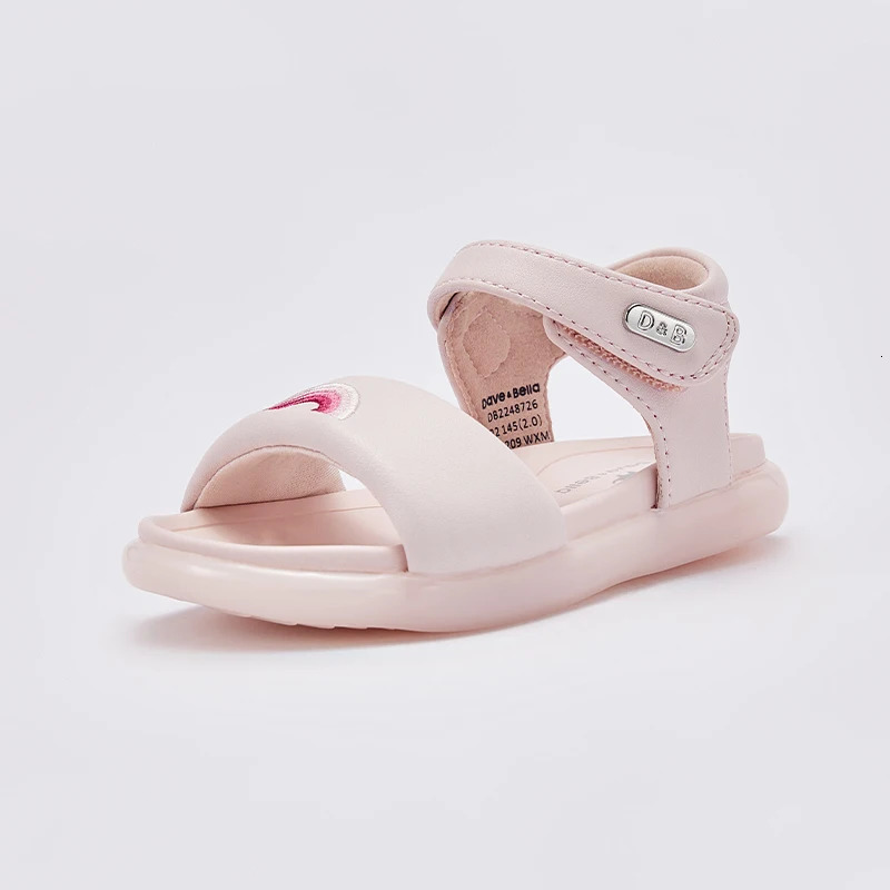 Dave Bella Summer Childrens Sandals Pink Lightweight Boys Girls Beach Shoes Soft Non-slip Pink Kids Sandals Shoes DB2240276 250407