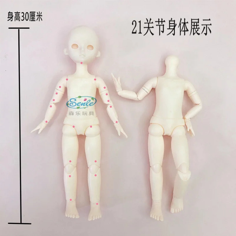30cm Fat Doll 12 Moveable Joints 1/6 Girls Dress 3D Brown Eyes Toy with Clothes Shoes Girls Toys Children Gift 251107 - view 7