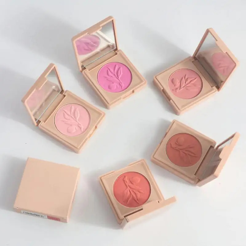 5color powder blusher palette makeup multicolor pearl cheek pink matte bright maquillaje 250325