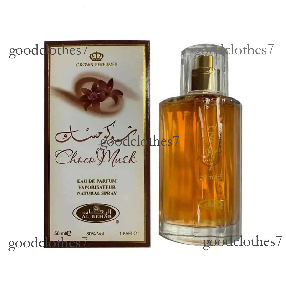 Hot Sale Al Rehab Choco Musk Womens Spray 50ml Arab Dubai Cologne Dee Crown Perfume