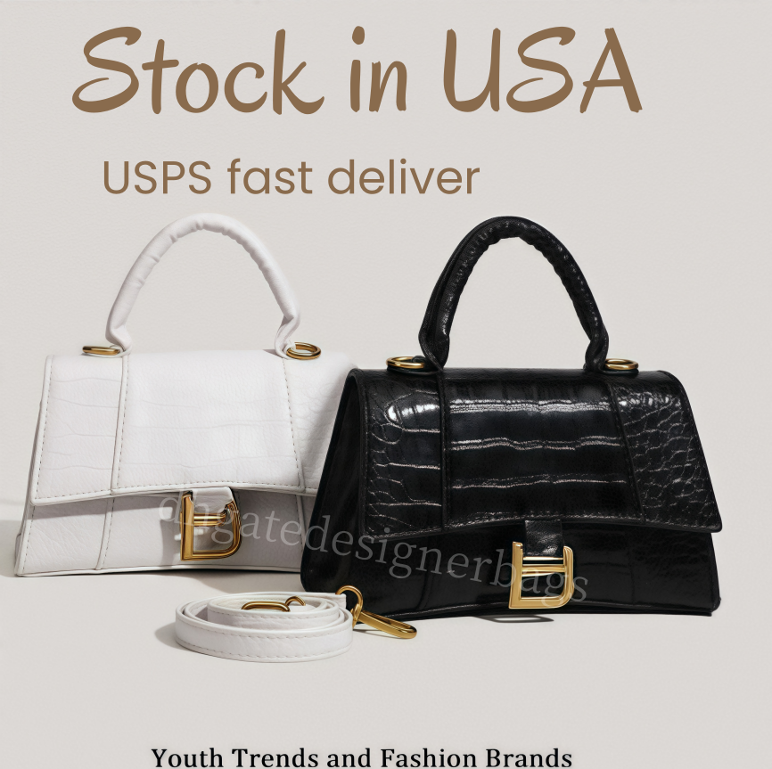 2size crocodile Hourglass bag Crocodile Embossed Top Handle Women Designer tote crossbody handbag Shoulder Luxurys handbags Alligator Leather letter hand bag