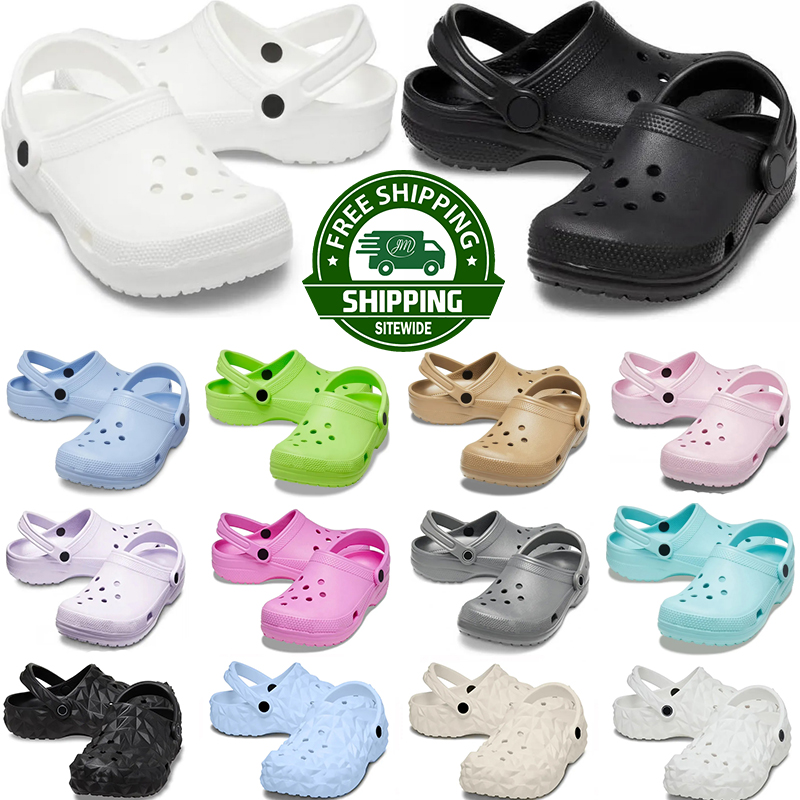 Free Shipping designer sandals womens Clog kids shoes croc slippers Classic slides Buckle mens triple black white Colourful Room Sandale
