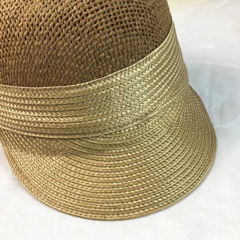 2021 New Summer Wen Equestrian Dey Hats Outdoors Ladies Visor Sun Hats Large Brim Straw Hat with Bow Summer Hat BeachC250407
