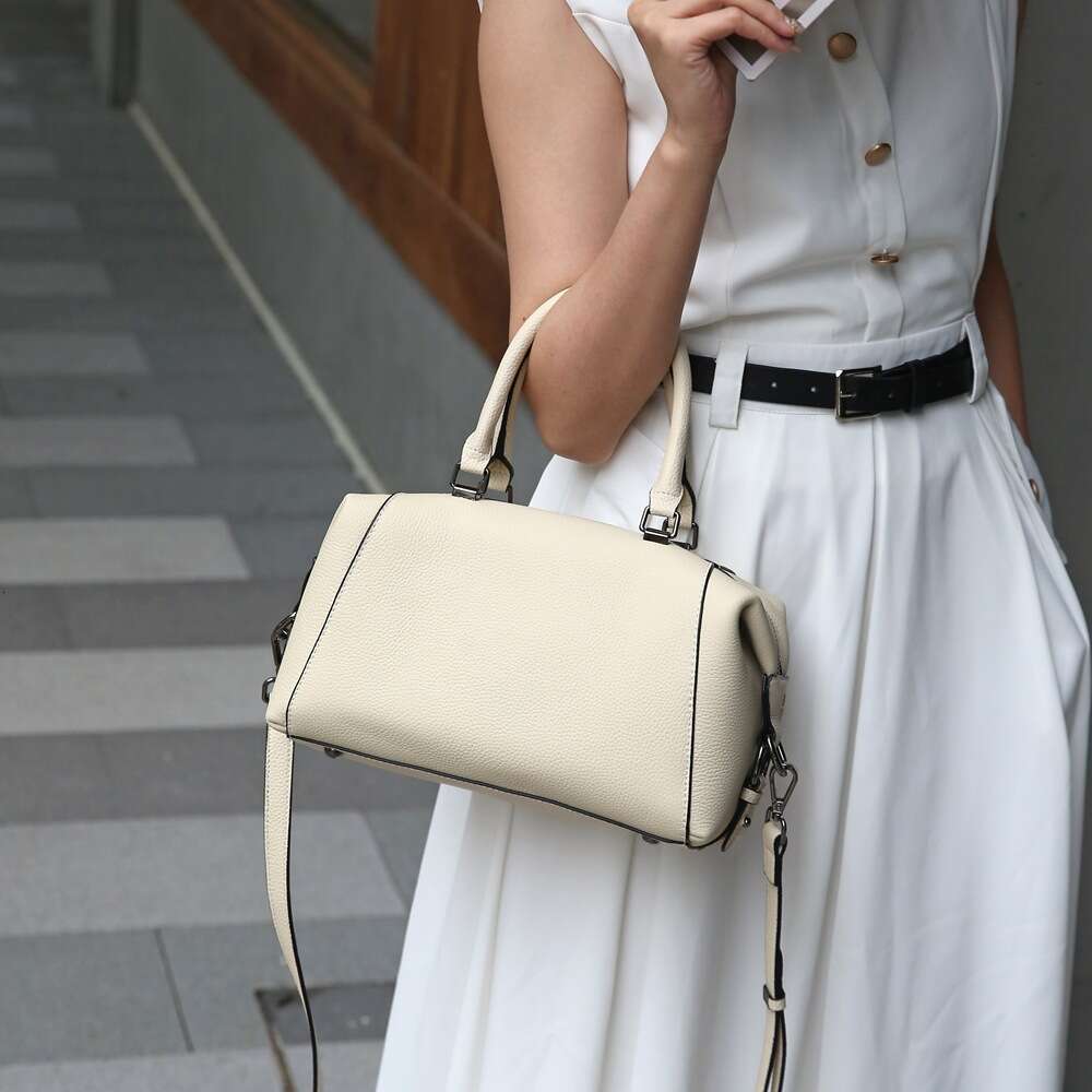 Luxury Bags Designer Niche New Versatile Togolese Top Cowhide Boston Style Cross Body Bag Stylish One Shoulder Tuote Tote