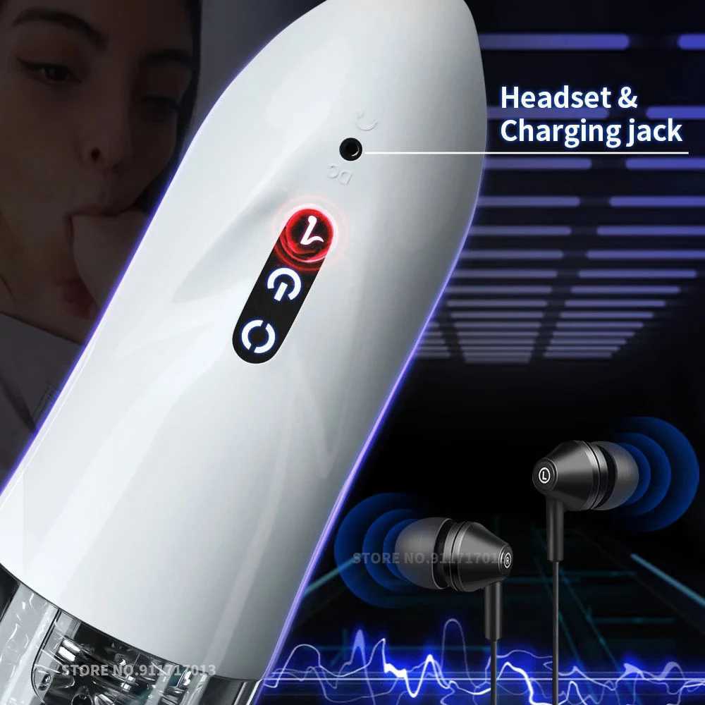 Automatic mens masturbation cup mens rotating pocket cat silicone vaginal stroke mens masturbation toy oral sex machineXJ250408