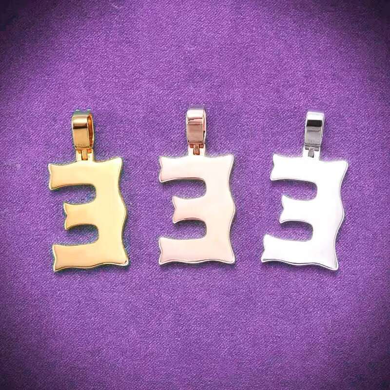 Pass tester hip-hop D-color magic stick moissanite men's clustered letter E pendant, with pure sier GRA