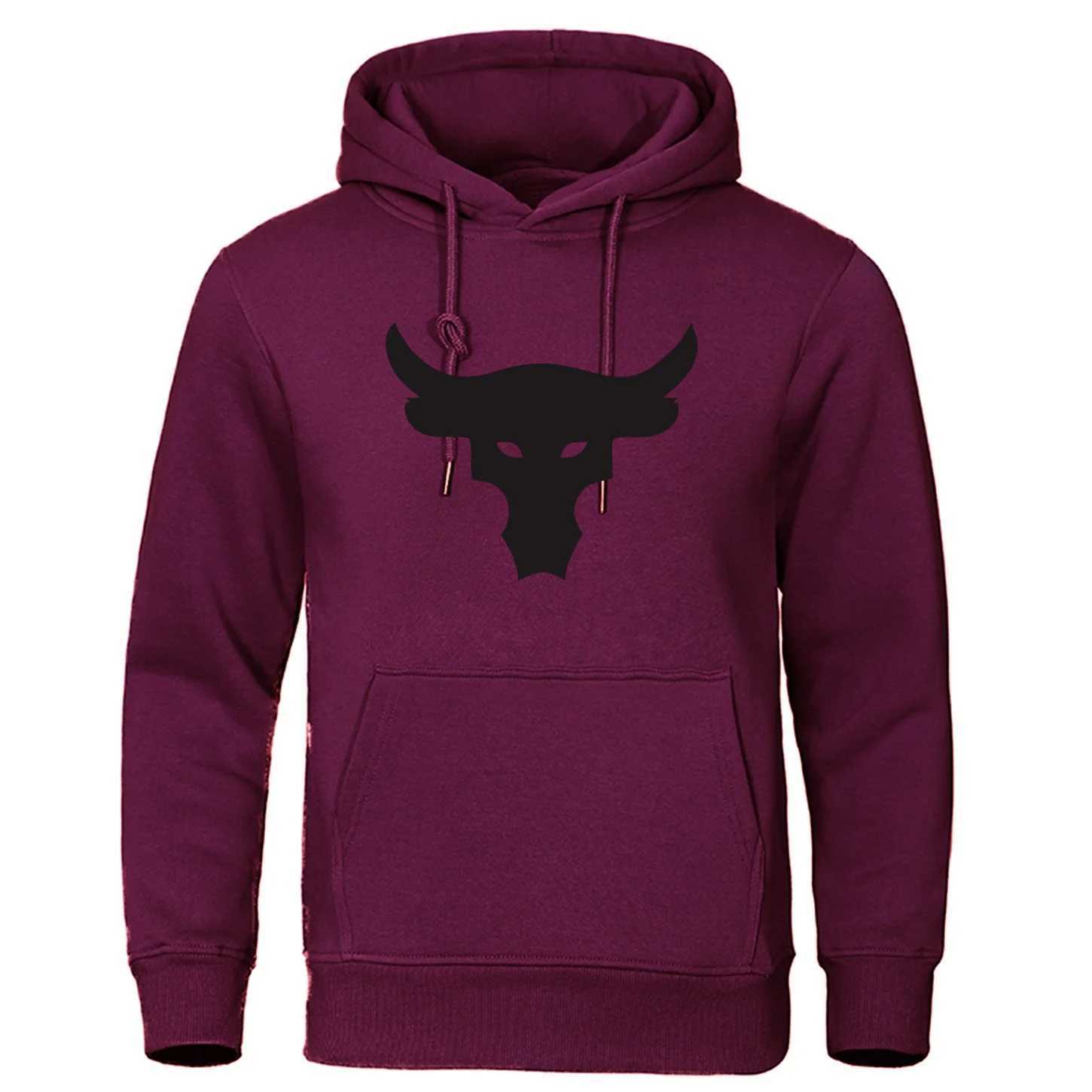 Popular autumn and winter sheepskin print casual fashion mens hoodies pullovers hip-hop street hoodies W250408