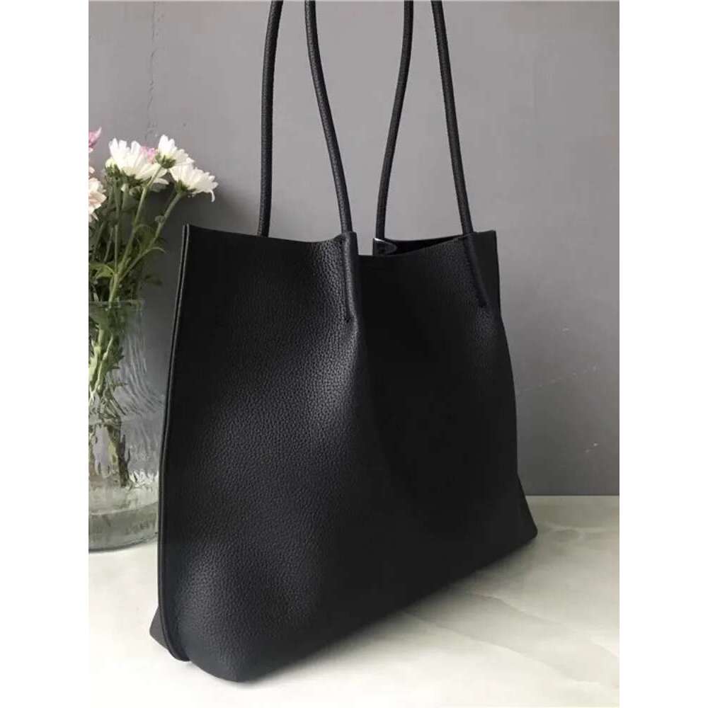 Women's Bags Women's Bags Office Ladies High Capacity Work Single Shoulder Casual Tote Handbag Soft Leather Vintage Solid Color Women Shoppi