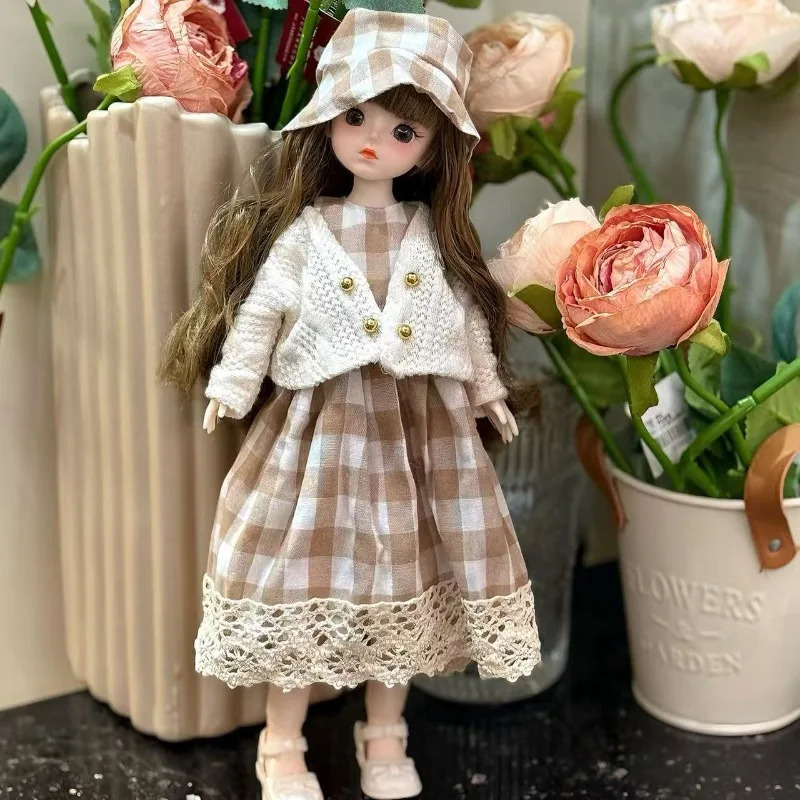 High Value 30cm Doll 6 Points BJD Baby Clothes Set Girl Single Doll Princess Doll Toy Childrens Birthday Gift Ball Jointed Doll 251107 - view 4