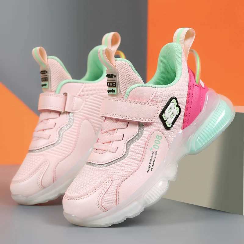 Childrens basketball shoes boys mesh shoes non slip breathable soft running shoes girls casual sports shoes Tenis childrens shoes W250407