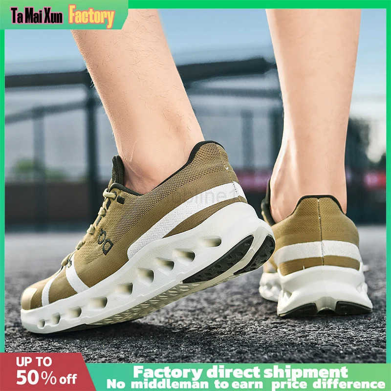 Hollow EVA Thick Soled Cushioning Design Forefoot Rubber patch Efficient anti slip Mens trainers Mens Soft Light Running Shoes Z250513