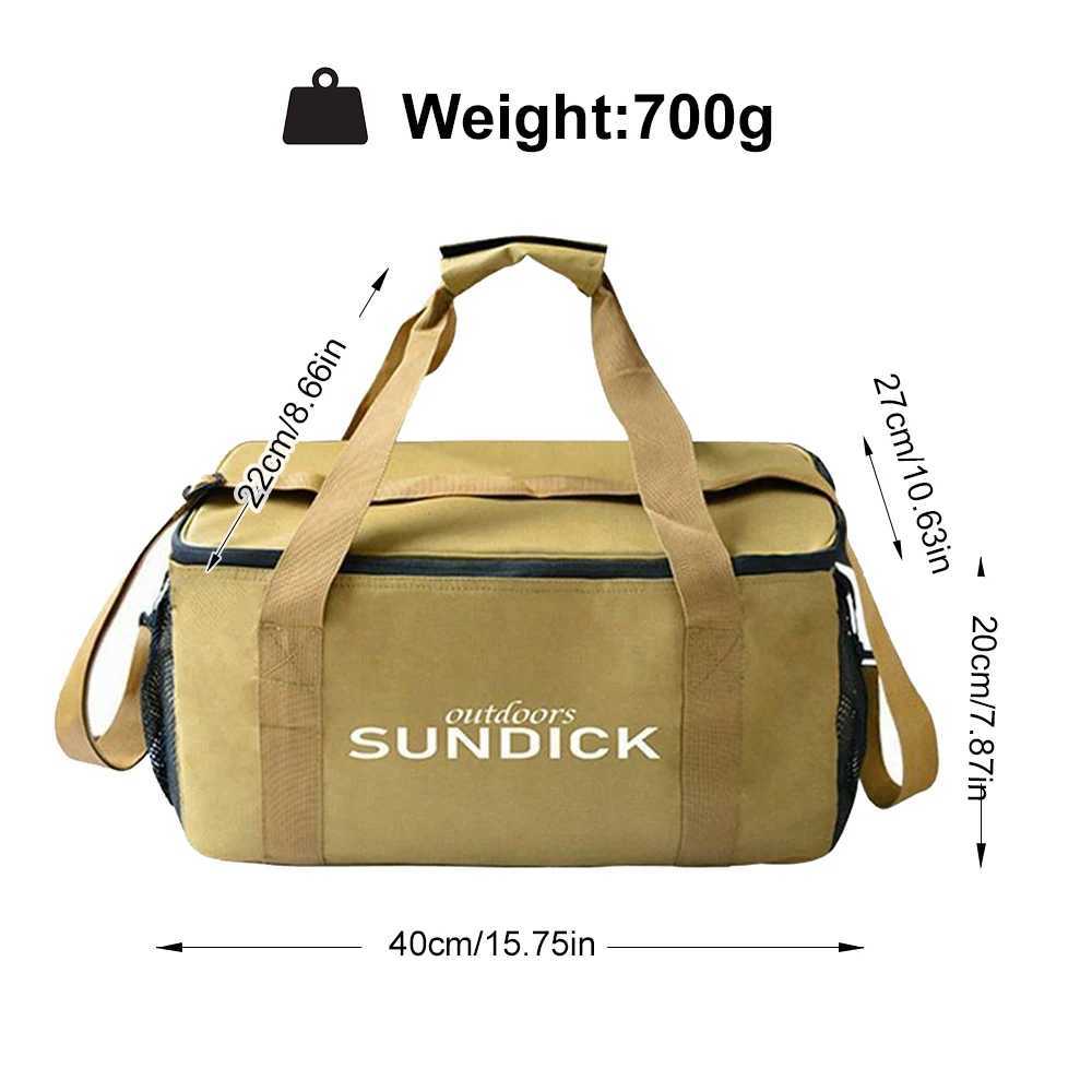 Outdoor Portable Storage Bag Large Capacity Travel Tableware Bag Meal Bag for Camping Picnic Tool Cookware Utensils OrganizerC250407