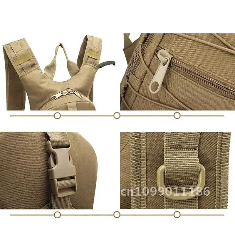 18L Lightweight Tactical Backpack Water Bag Camel Survival Backpack Hiking Hydration Pouch Rucksack Camping Bicycle DaypackC250407