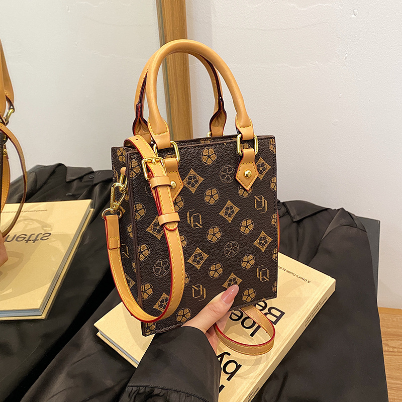 Bag women niche design shoulder bag printed handbag trend crossbody bag for women 2025