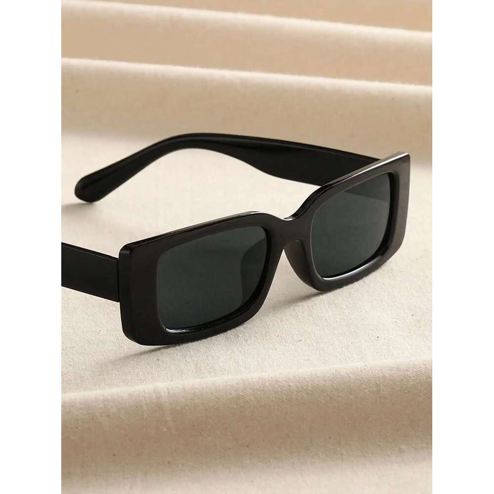 1 PC Unisex Plastic Square Fashion Sunglasses For Beach Play And Daily Photography