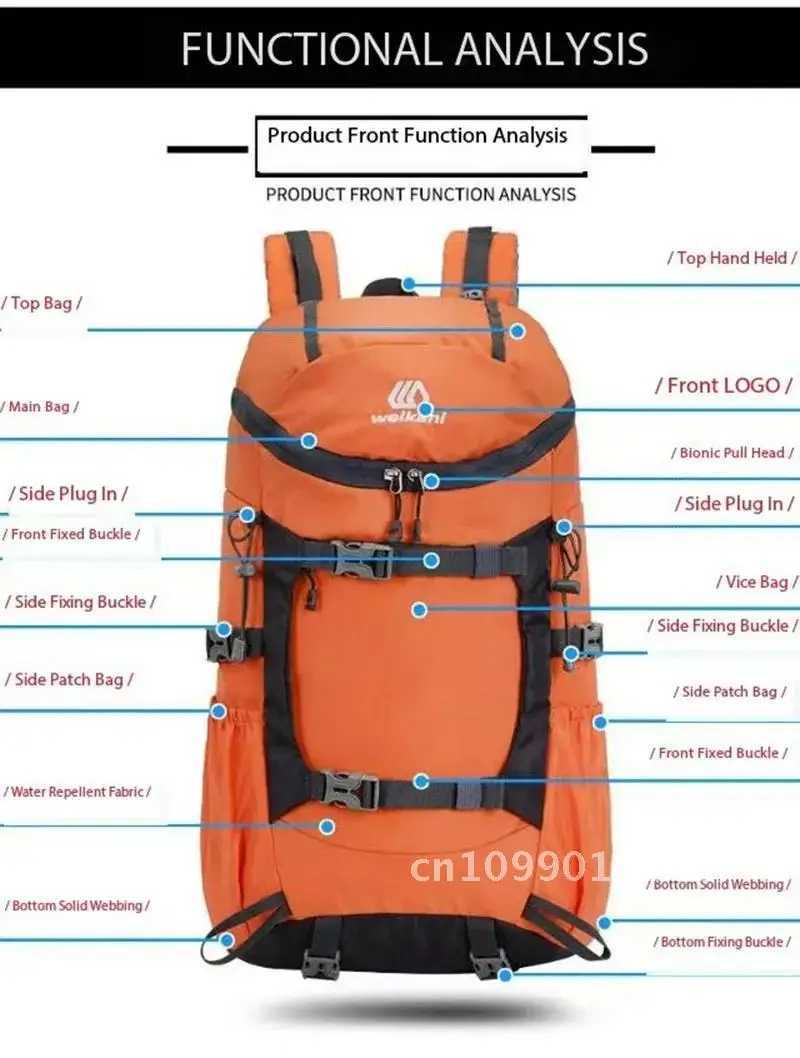 Lightweight and Load Reducing Water Bag for Men and Women Hiking Backpack Camping Travel Bag 30 LiterC250407