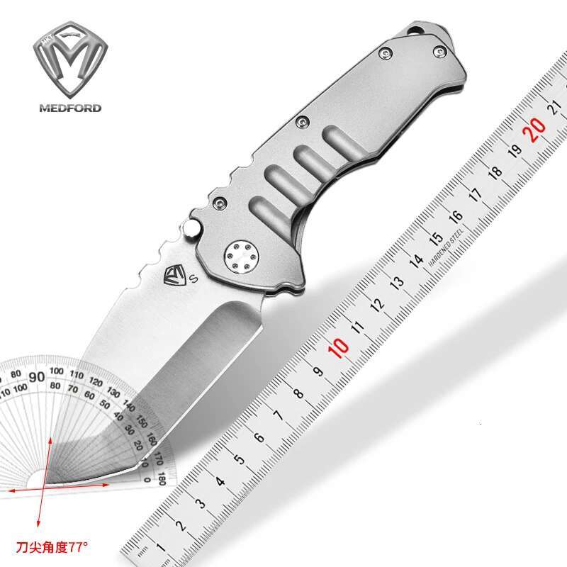 Medford-D2 Steel Heavy Duty Folding Wilderness Camping Hunting Self-Defense Emergency Rescue Tool S Fruit Knife