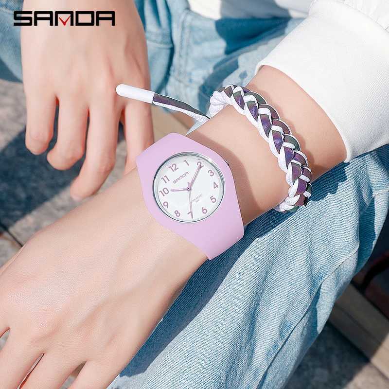 Fashion Simple Womens Watch Luxury Brand Quartz Silicone Womens Watch Ultra Thin Design Womens Watch Waterproof Reloj MujerT250408