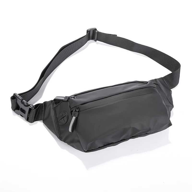 Waterproof mens waist bag Fanny Pack fashionable chest bag outdoor sports cross body bag casual travel mens waist belt bag Z250407