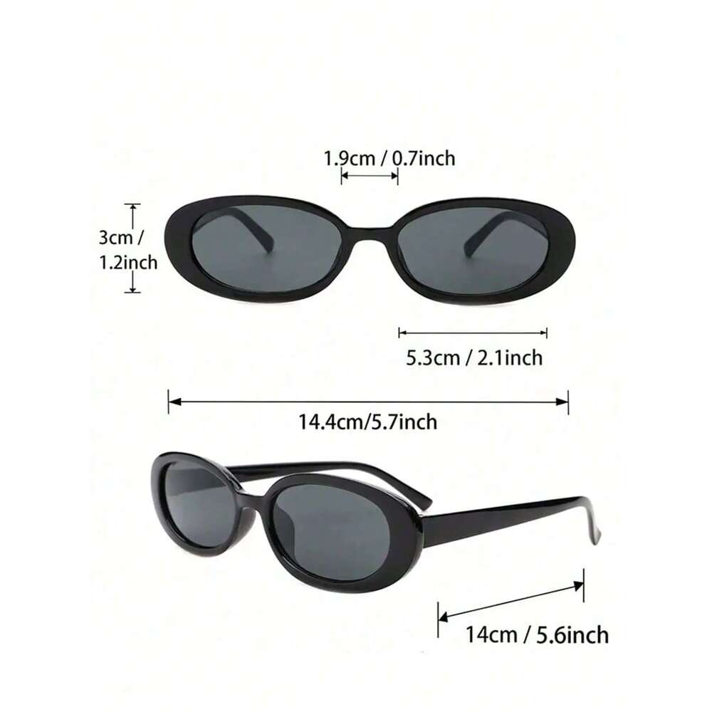 5PCS Plasti Fashion Cat Eye Frame Women Sunglasses For Daily Life Men ShadesOutdoor Casual Activities DrivingAccessories.