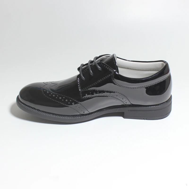Boys Shoes Brogue Formal Classic Footwear Kids Boys Oxford Shoes Youth Classic Oxfords Wingtip Dress Shoes Round Toe Shoes 250407
