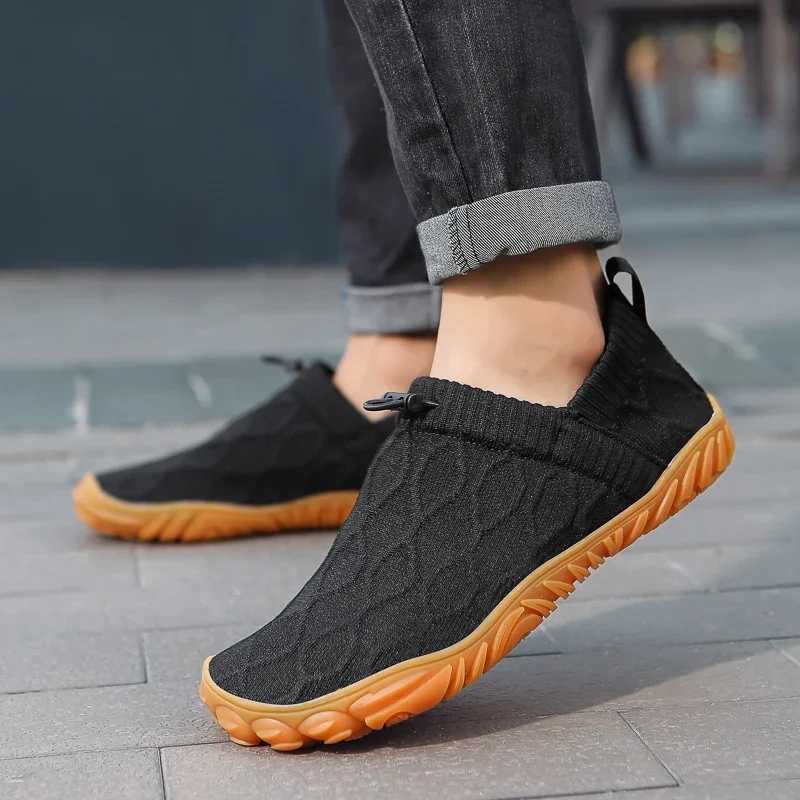 Mens casual shoes Minimalt barefoot shoes mens walking sports shoes lightweight breathable zero drop sole wide shoe box W250407
