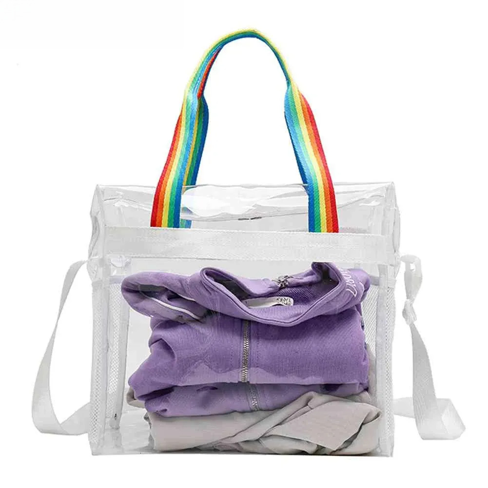 2025S New Free Shipping Designer Bag PVC Transparent Yoga Gym Bag Waterproof Women Outdoor Sports Fiess Handbags