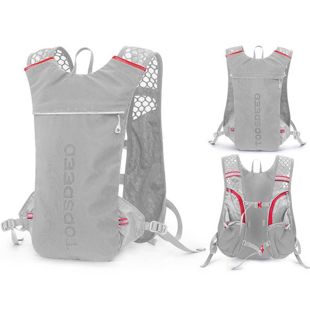 5L Running Backpack Breathable Vest Running Bag Men Sport Bags Riding Bike Back Pack Trail Bicycle Cycling Hydration RucksackC250407