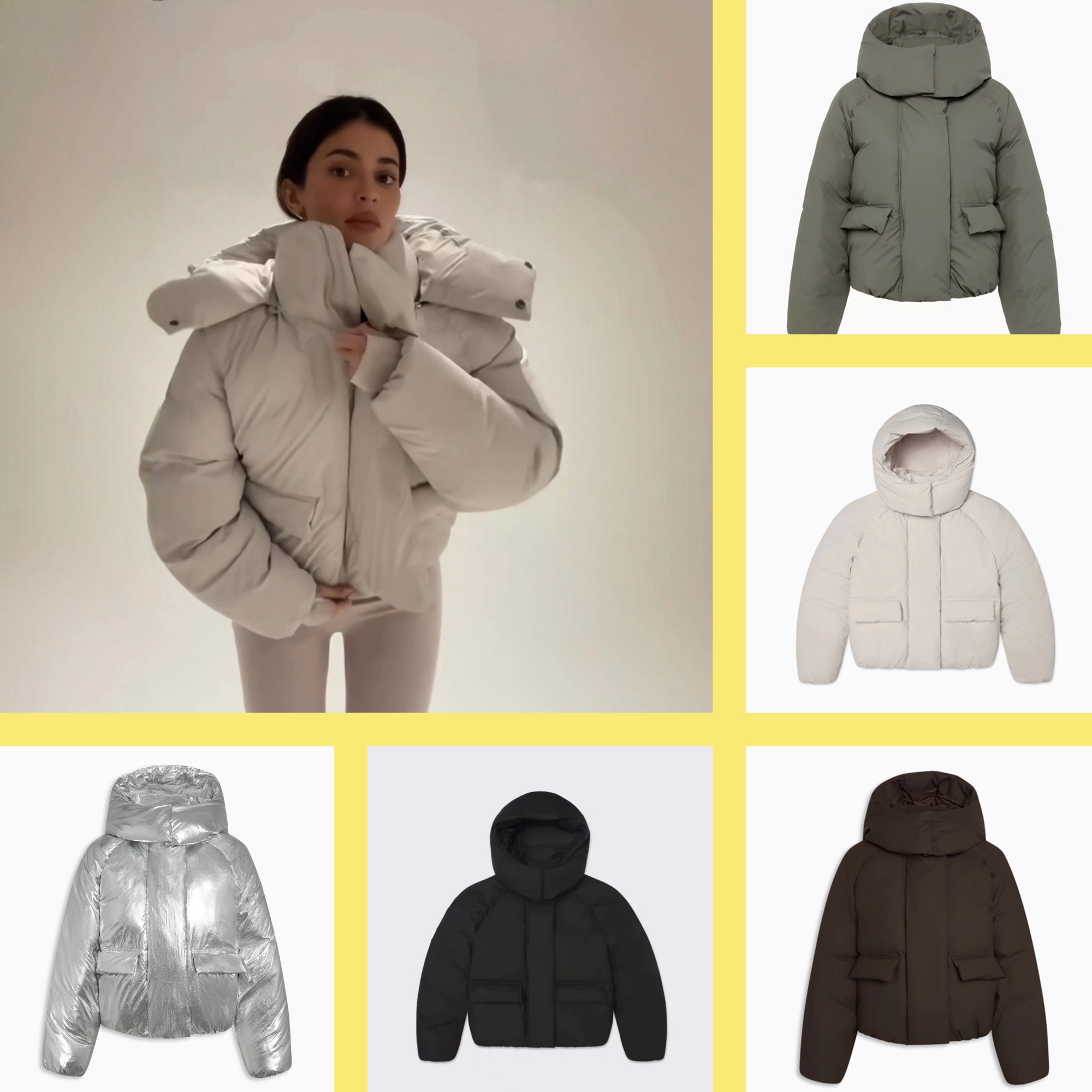 Designer Women's Down Parkas Kylie Same Style - KHY Zip Silhouette Cotton Winter Jacket Women high quality coat Thickened Warm Bread Clothing puf