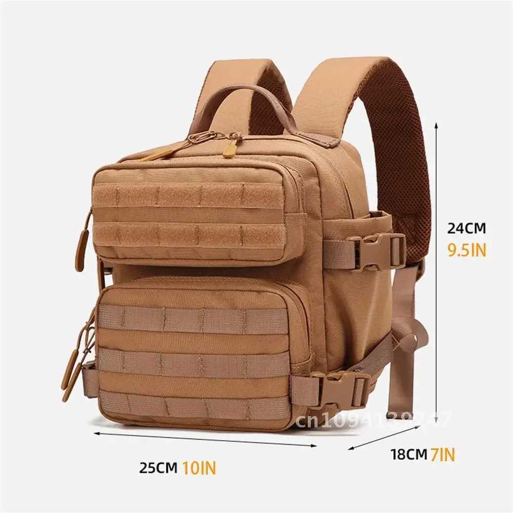 9L Mini Tactical Backpack Men Women Fitness Gym Bag Sports Lightweight Rucksack Hiking Wateproof Outdoor Backpack Travel CampingC250407