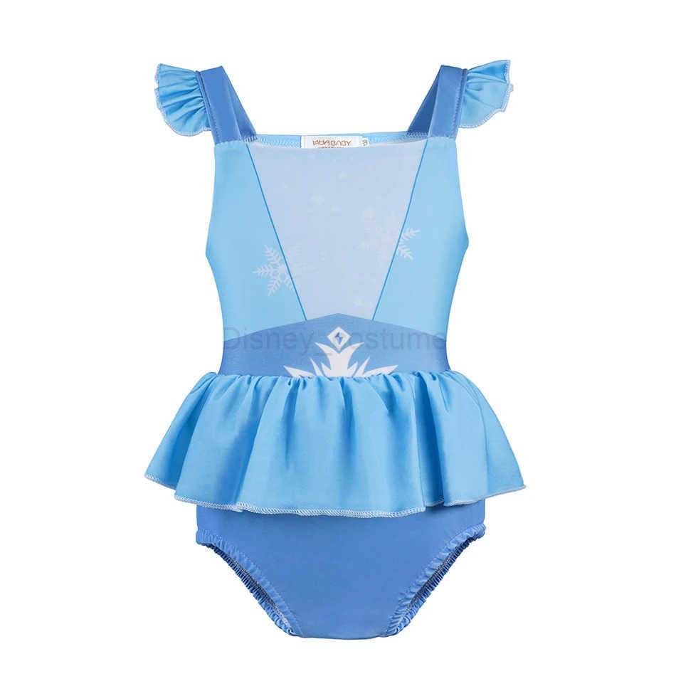 Disney Princess Mermaid Mirabel Isabella Swimsuit Set Girl Summer Beachwear Pool Party Kids Anna Elsa Rapunzel Swimwear Bathing Suit X250408