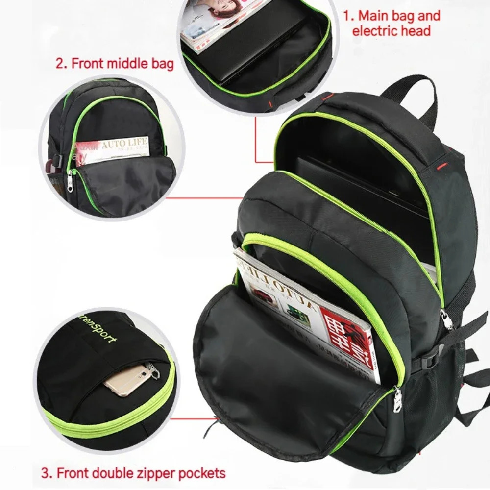 Oxford Shoulder Backpack Fashion Lightweight Waterproof Travel Laptop Rucksack Large Capacity Wear-resistant Student School Bag 250407