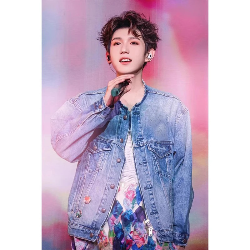 NIGO LP mens autumn and winter retro collarless single chest cotton loose denim jacket nigo613 250408Z