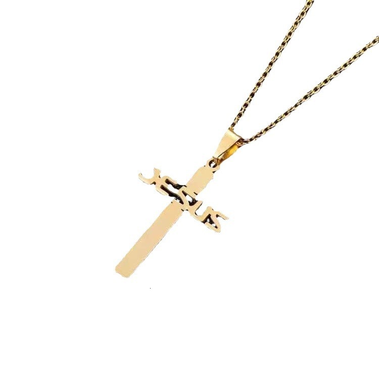 Hot selg stainless steel necklaces, trendy and personalized crosses, unisex pendants, jewelry accessories, necklaces