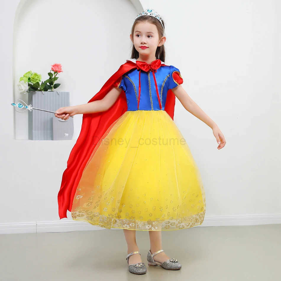 Disney Girl Snow White Dress Up Childrens Clothing Childrens Snow White and Hunter Fancy Clothing Christmas Party Clothing X250408