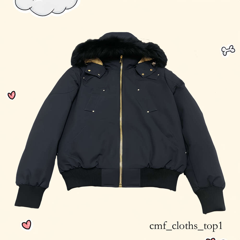Warm Fashion moose Coats Men Woman Embroidered Letter Clothing Zipper Puffer Waterproof London Shooter Jacket Winter Down Coat B58