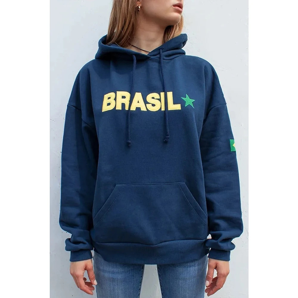 Big promotion traf sewing Brazilian hoodie oversized sports shirt Gothic suitable for men and women on autumn winter streets 250407