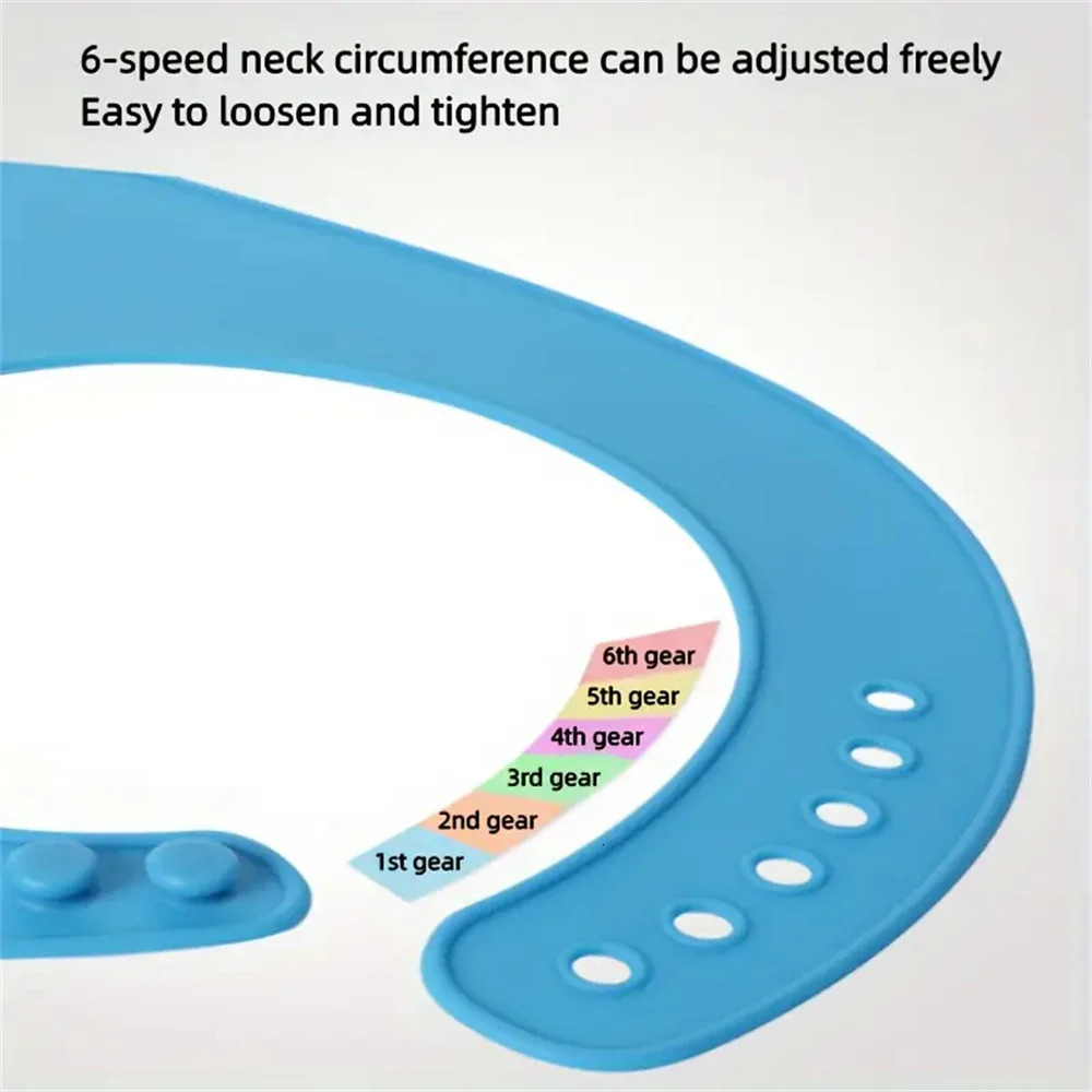 Large Silicone Adult Bibs Waterproof Food-Grade Bibs with Pocket Eating Aid for Elderly Men And Women Portable Tableware Access 250408